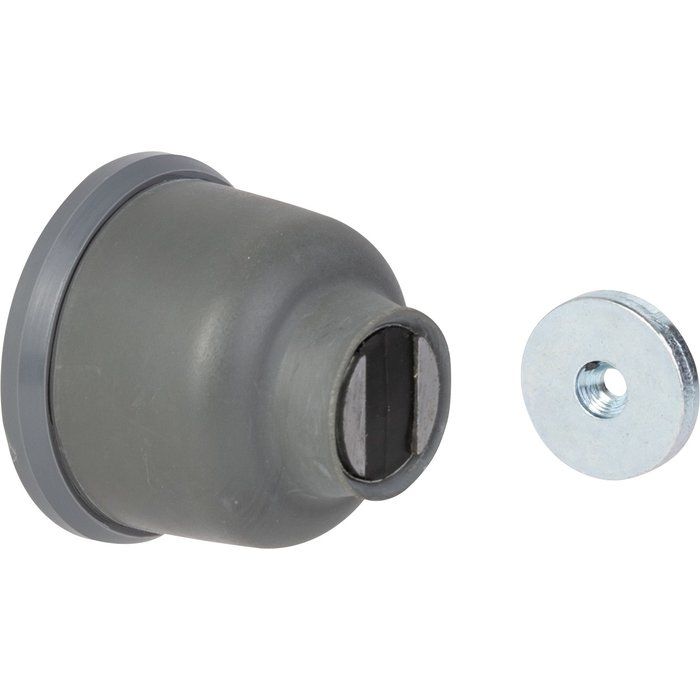 Arrêt de porte magnétique gris - 10 kg - Häfele