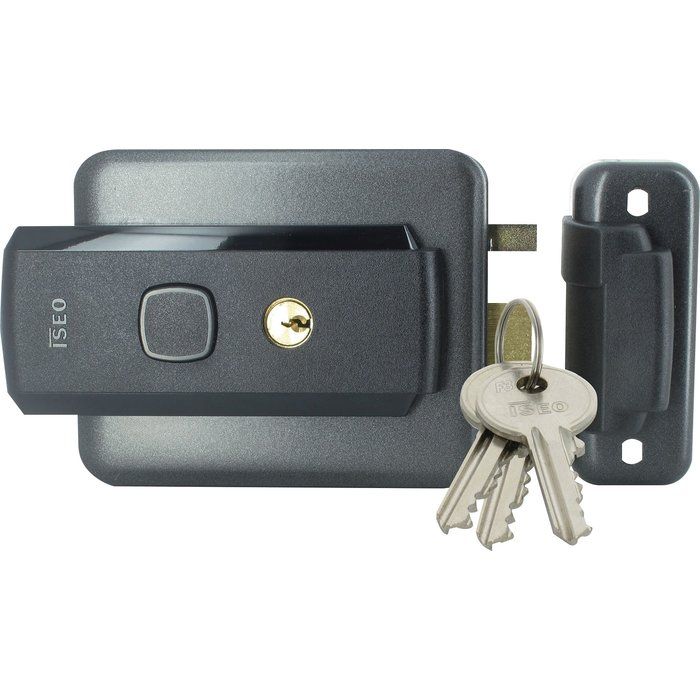 Électro-serrure en applique série 5 Iseo - Avec demi-tour seulement - Iséo