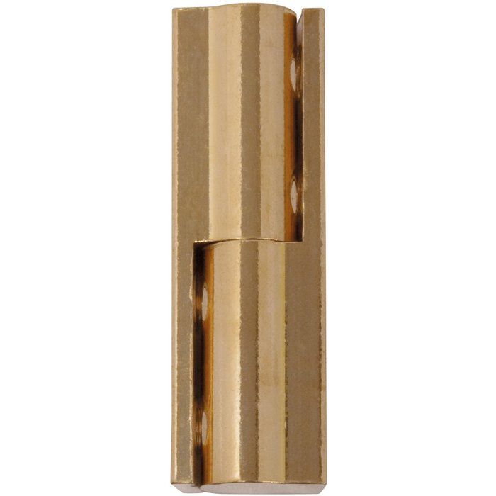 Paumelle universelle ronde laiton poli - Sélection Cazabox