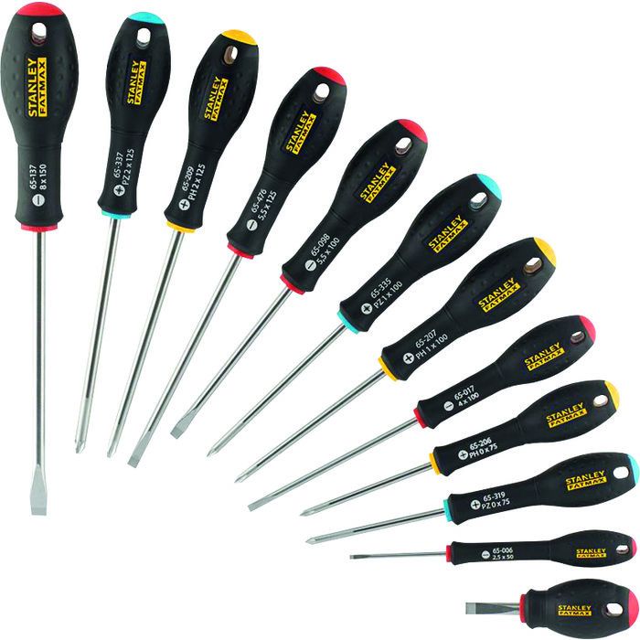 Jeu de 12 tournevis - Stanley Fatmax