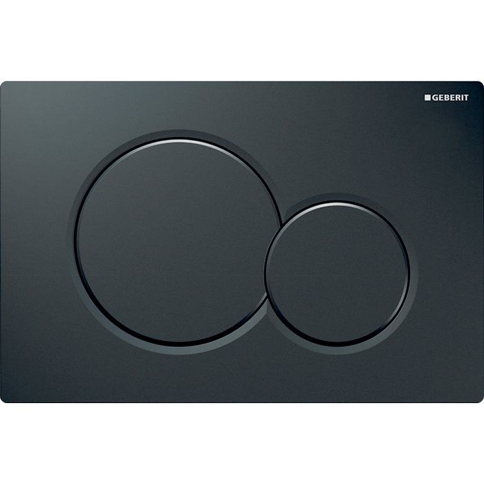 Plaque de commande double touche pour réservoirs à encastrer Sigma - Noir - Sigma01 - Geberit