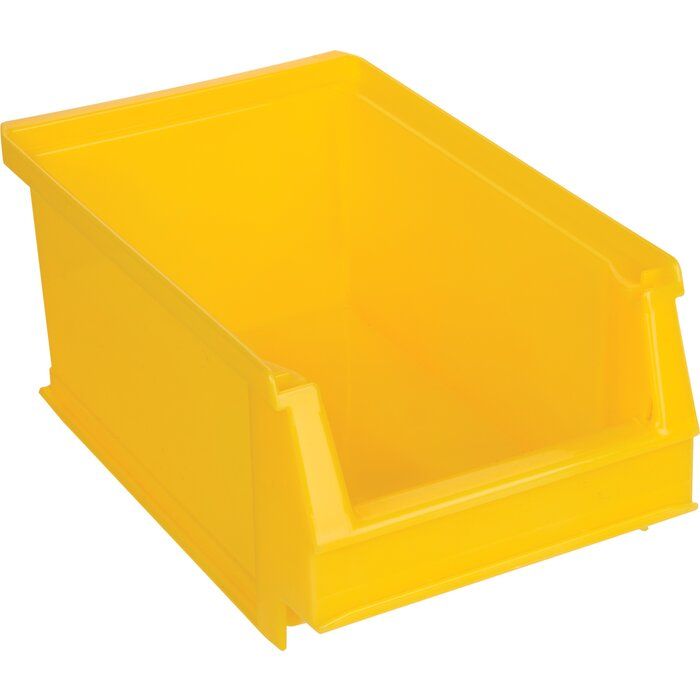 Bac de rangement empilable jaune à bec - 0,7 L - 16 x 10 x 7,5 cm - Systembox SB - TOOD