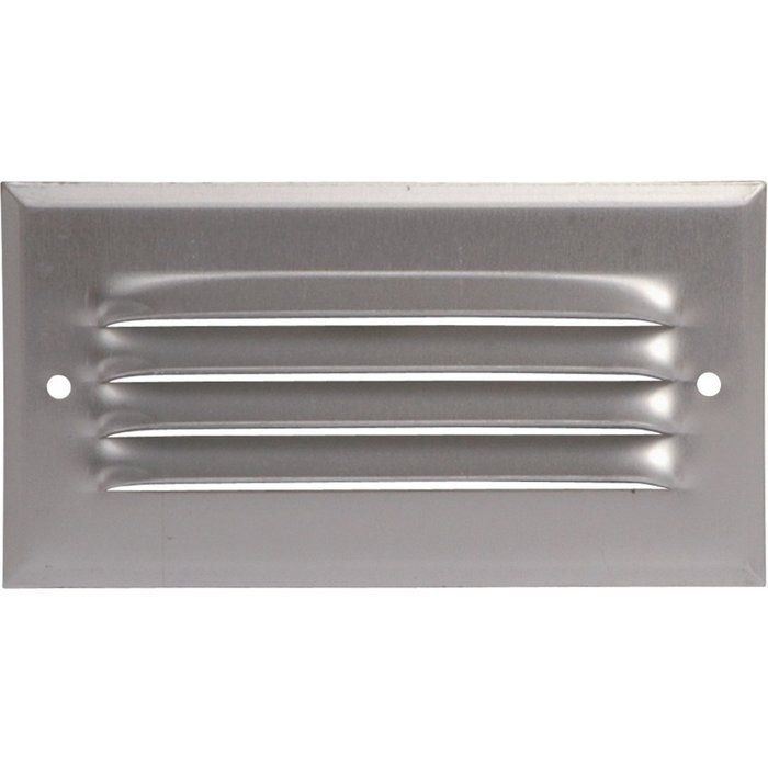 Grille d'aération aluminium - 75 x 140 mm - Avec moustiquaire - Anjos