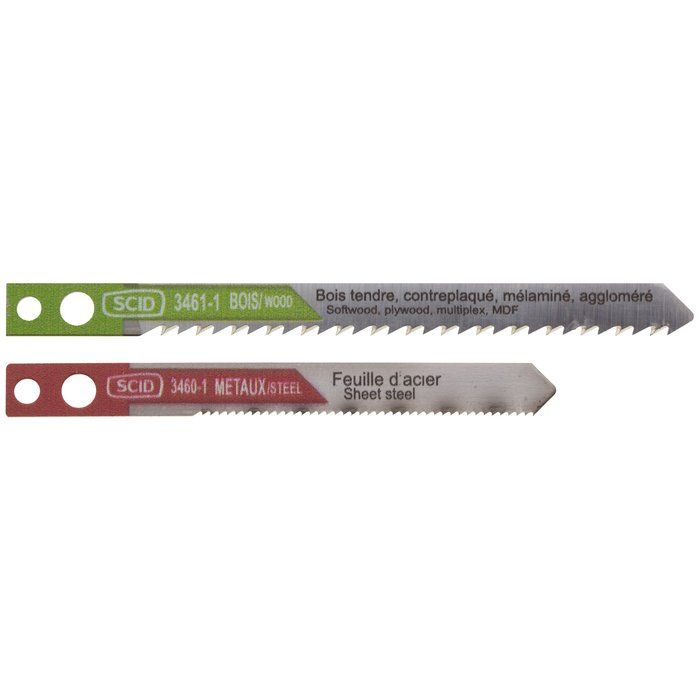Assortiment 2 lames de scie sauteuse accroche Makita - lam ssaut lot 2 pces makita - SCID