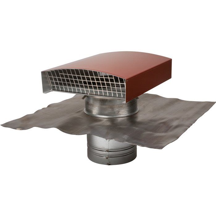 Sortie de toit métallique finition ardoise - Ø 160 mm - Pour rejet ou prise d'air - CTM - Anjos