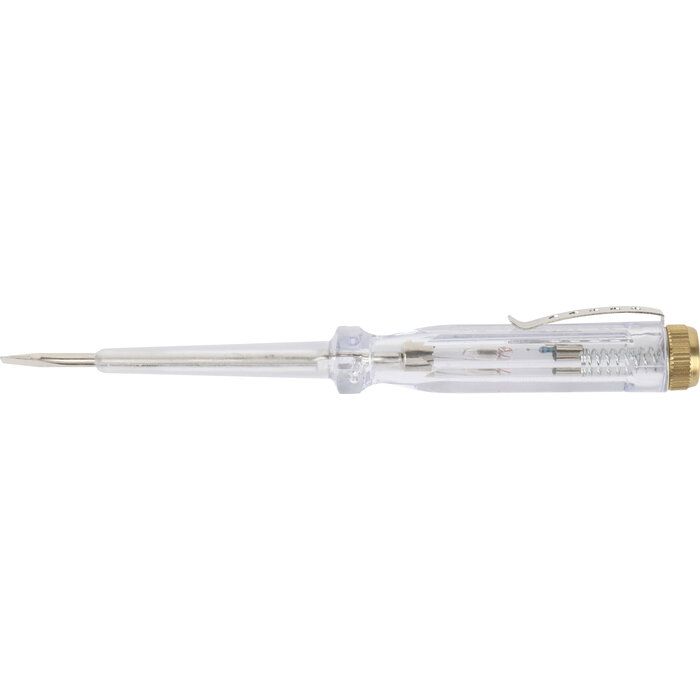 Tournevis testeur de tension - Plat 3 - L. 140 mm - 100/500 VAC - Dhome