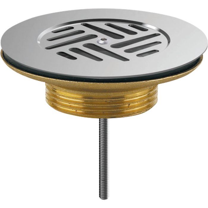 Bonde laiton à grille plate pour évier grès - Valentin