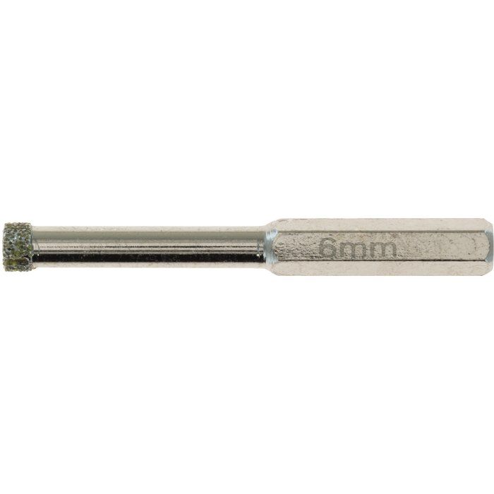 Foret couronne diamantée 6 pans - 6mm prof30 - SCID