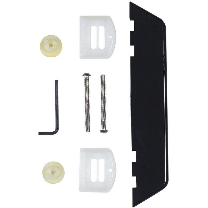 Kit de fixation d'abatant avec dormant noir - Pour abatttant Tradition et Europe - Olfa