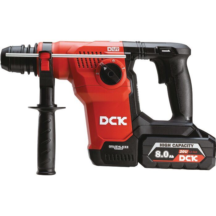 Perforateur sans fil Brushless 20V SDS+ - 3,6 J - 2 batteries 8,0 Ah et accessoires - KRH20V-28 - DCK