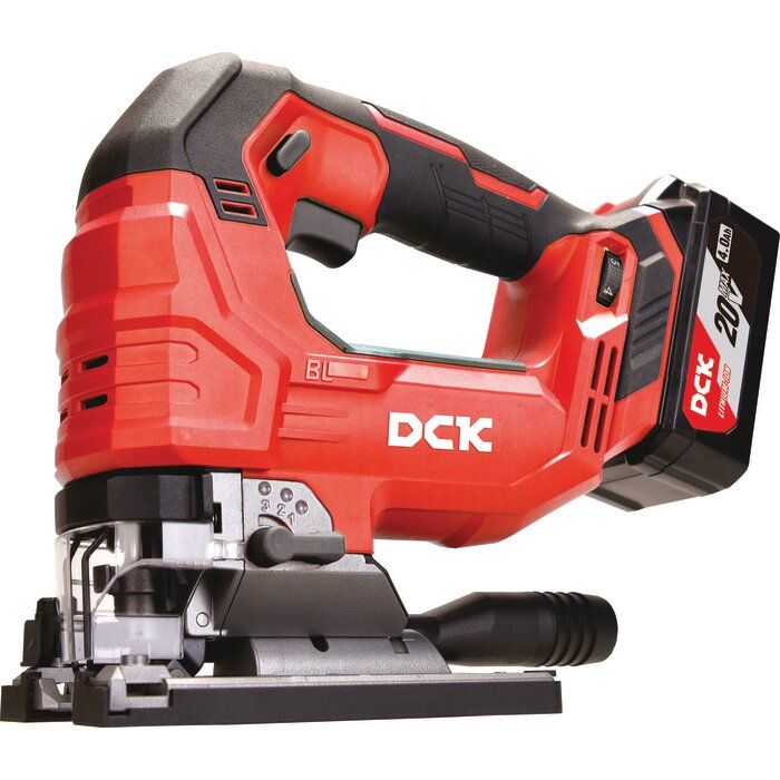 Scie sauteuse sans fil Brushless 20 V – 6 vitesses et 4 modes de coupe – 2 batteries 4 Ah et chargeur – KDMQ85 - DCK