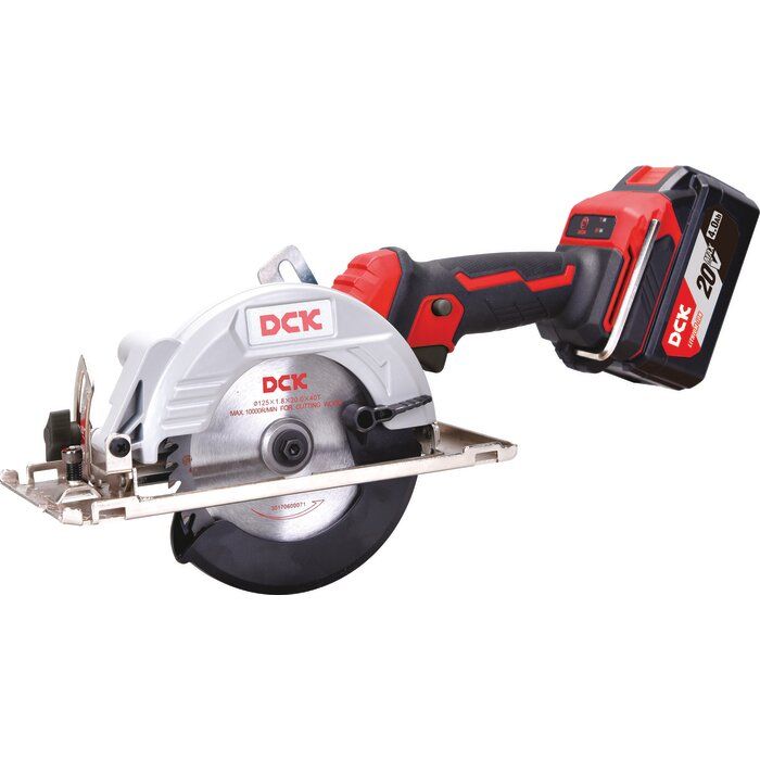 Scie circulaire sans fil brushless 20 V – Lame Ø 125 mm – Coupe droite 45 mm / biaise 33 mm – KDMY125 – DCK