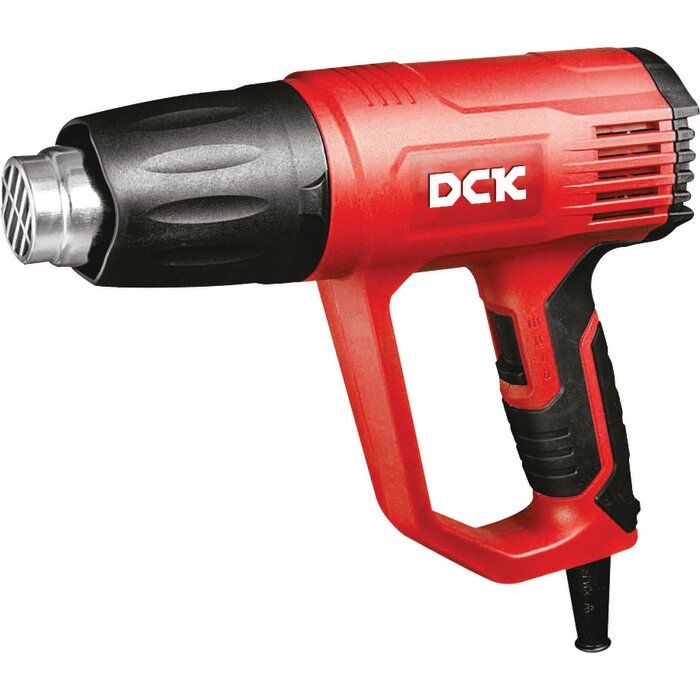 Décapeur thermique filaire 2000 W – 3 modes de chauffe (50 à 600°C) – Buses et mallette – DCK