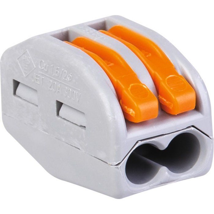 Borne de connexion universelle 2 fils - Série 222 - Vendu par 50 - Wago