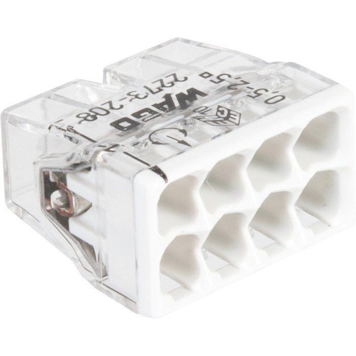Borne de connexion Wago Série 2273 fil rigide - Vendu par 50 - Wago