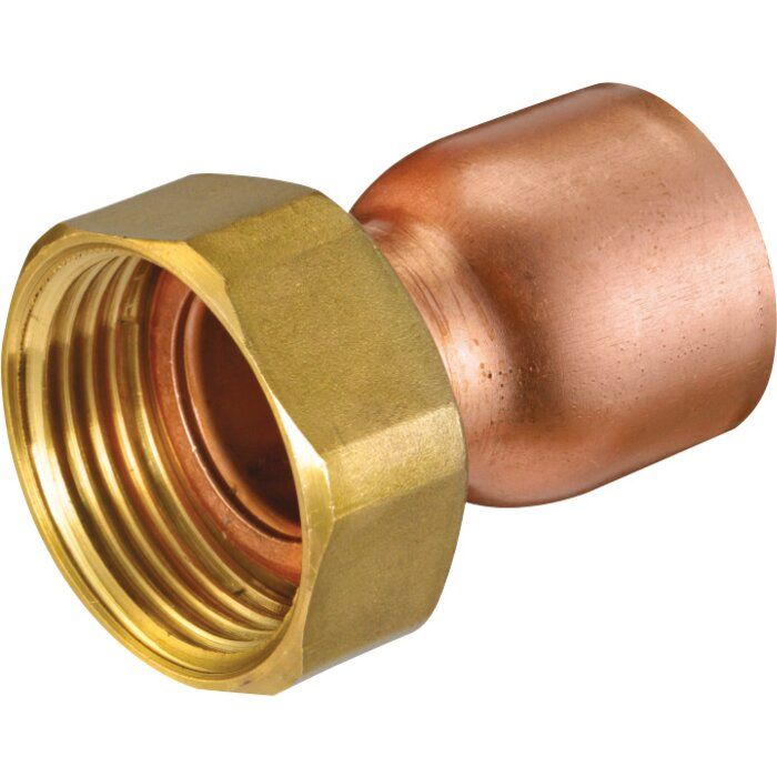 Douille cuivre réduite avec écrou à souder - F 2" - Ø 54 mm - Hecapo