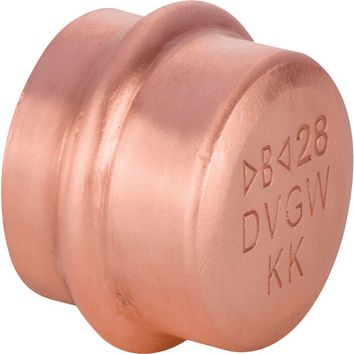 Bouchon cuivre gaz à sertir - F Ø 16 - >B< Press Gas - Conex / Bänninger