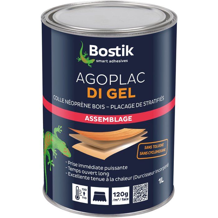 Colle de contact néoprène - 1 L - Saderprène di gel - Bostik