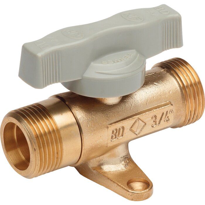 Robinet d'arret gaz a patte 20x27 - Banides et Debeaurain
