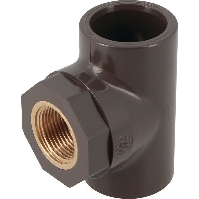 Raccord en T réduit PVC-C HTA® - FF Ø 32 mm - F 3/4" - Girpi