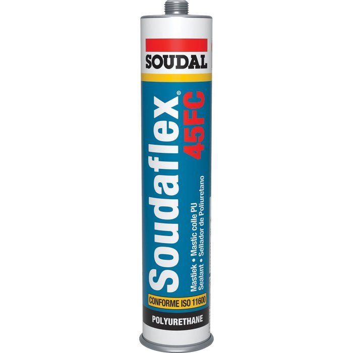 Mastic polyuréthane extérieur gris 310 ml - Soudaflex 45 fc - Soudal
