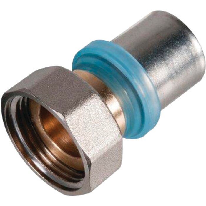 Raccord multicouche droit femelle écrou tournant - Ø 16 mm - F 1/2" - RBM