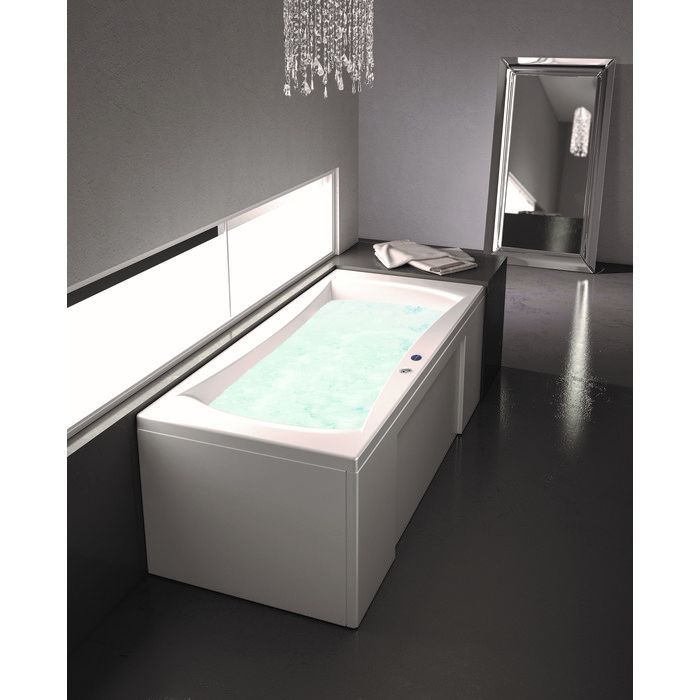 Baignoire balnéo Concerto 180 - Kinedo - Vitalité - tête à droite - Installation en angle