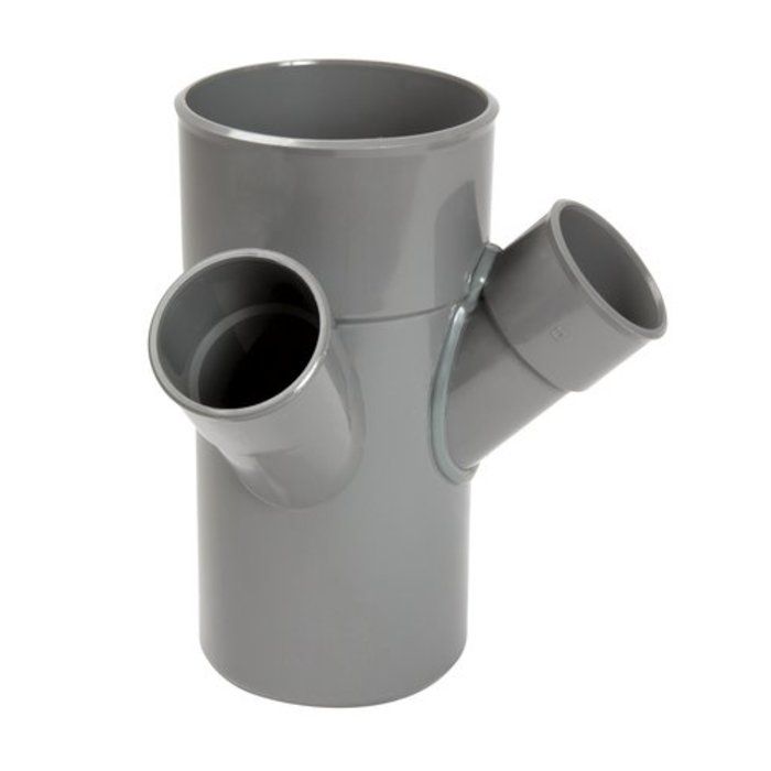 Culotte évacuation - Nicoll - Double équerre - MF - 45° - Ø100/50
