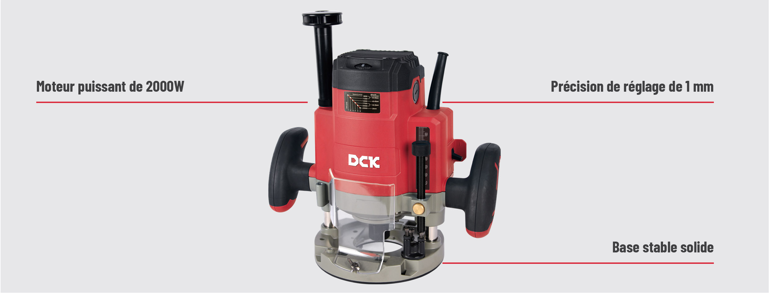 Défonceuse filaire DCK KMR06-12
