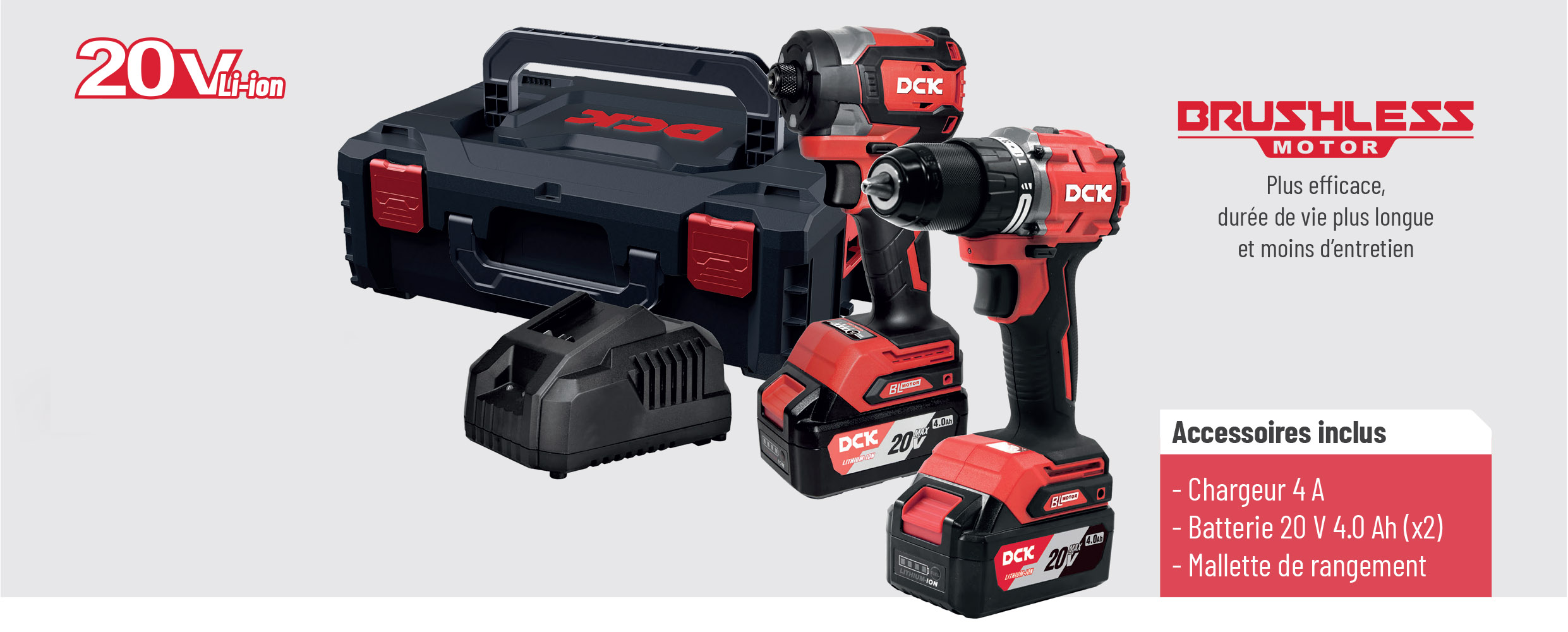 Présentation du kit outil KDKIT26 de la marque DCK