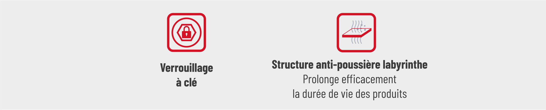 Pictogramme avantage meuleuse d'angle filaire DCK KSM230SH