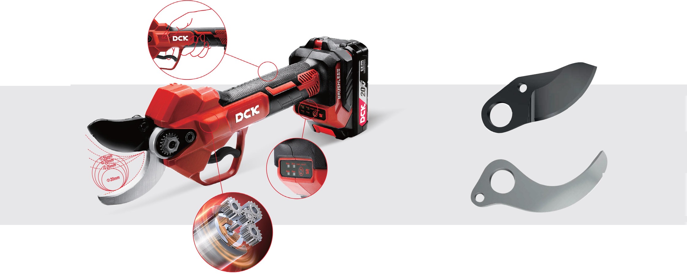 Avantages sécateur électrique DCK