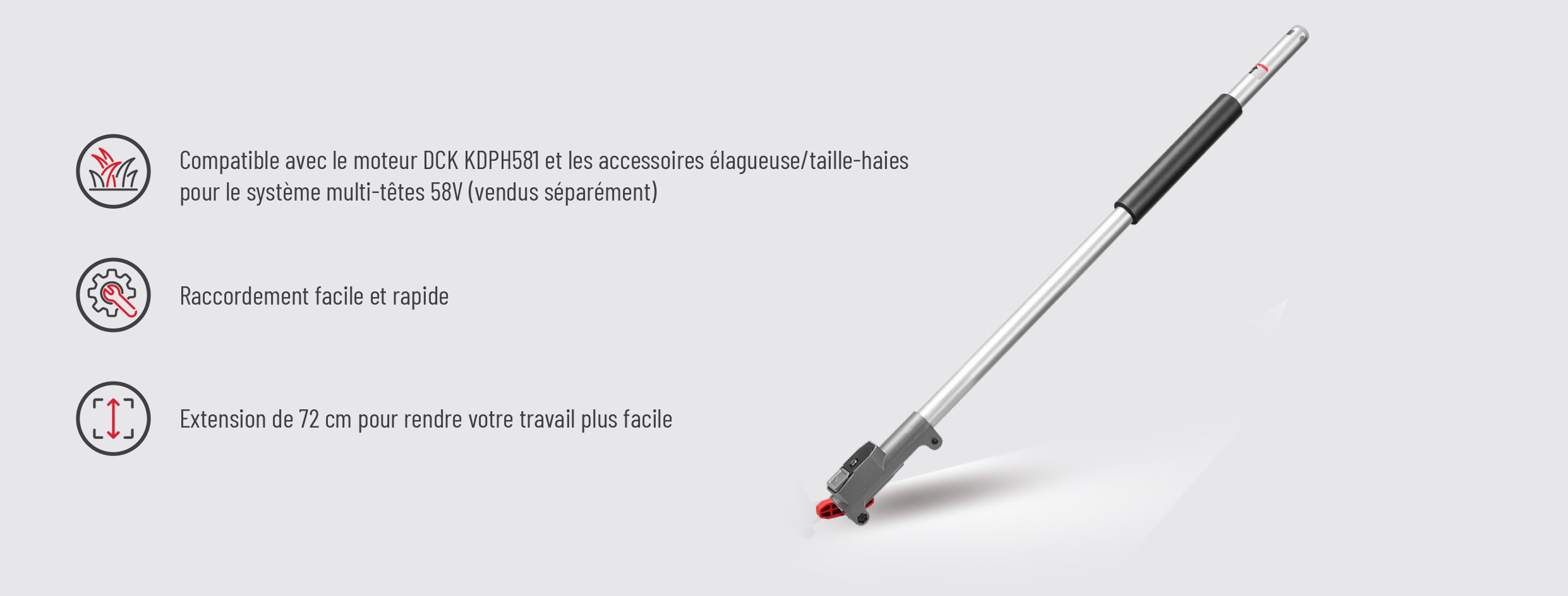 Rallonge système multifonction DCK 58V