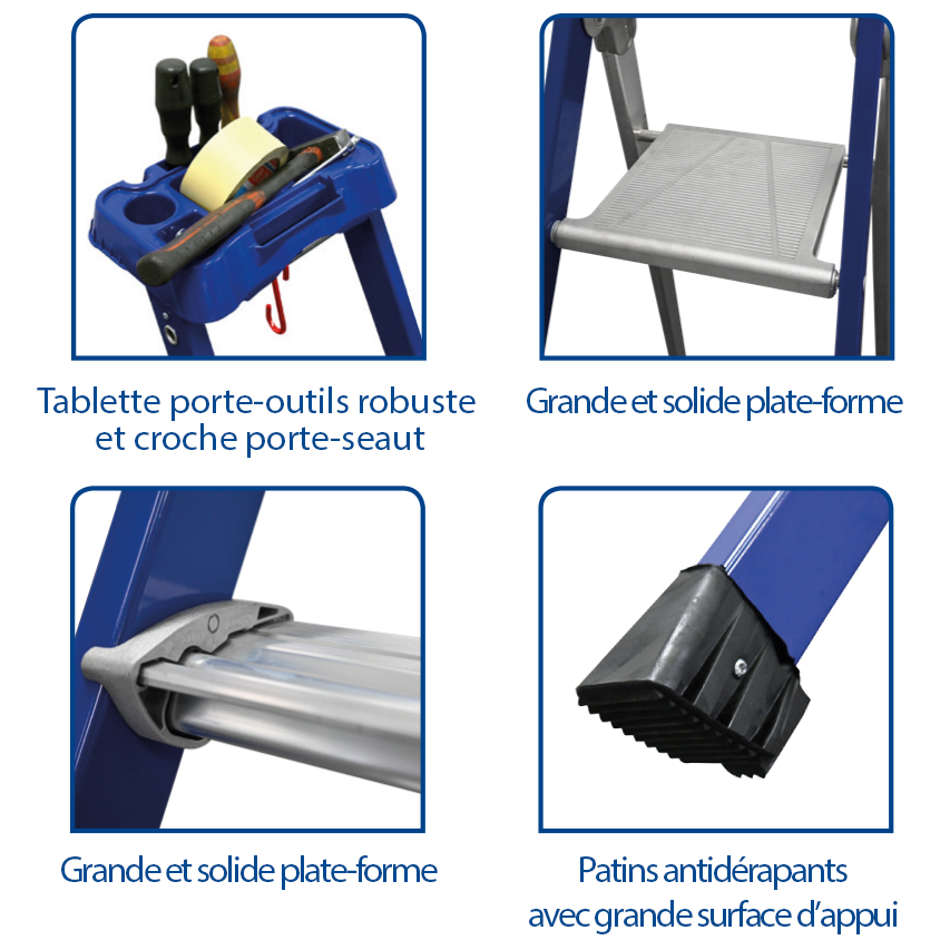 Utilisation de l'escabeau MP 7 marches
