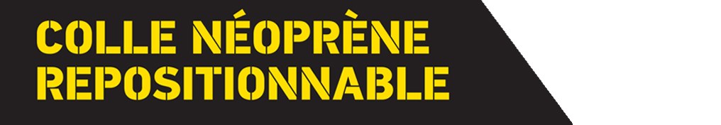 Logo colle néoprène repositionnable Fixpro