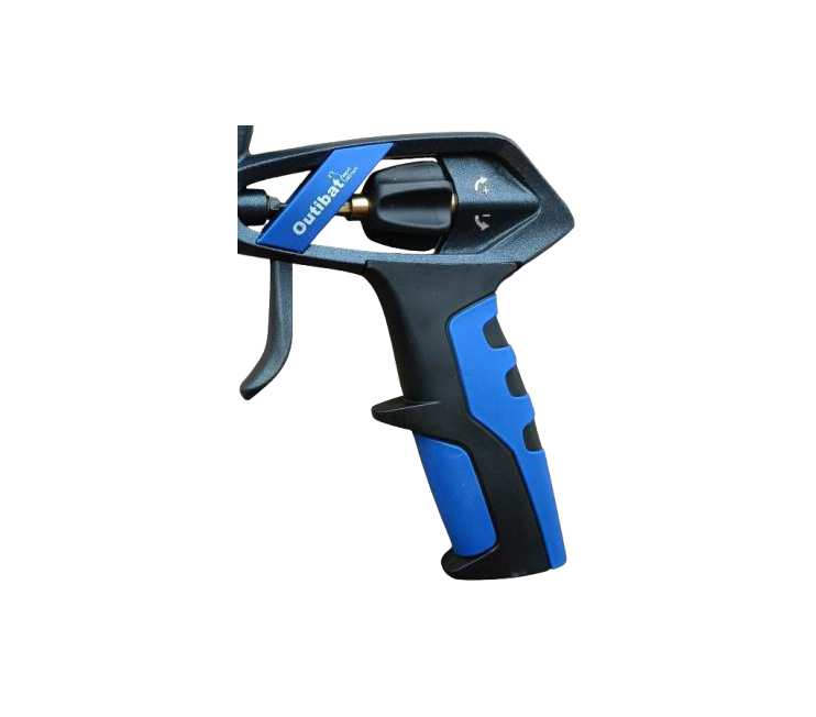 Réglage de débit à une main par molette